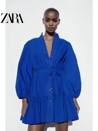 ZARA 자라 퍼프 원피스